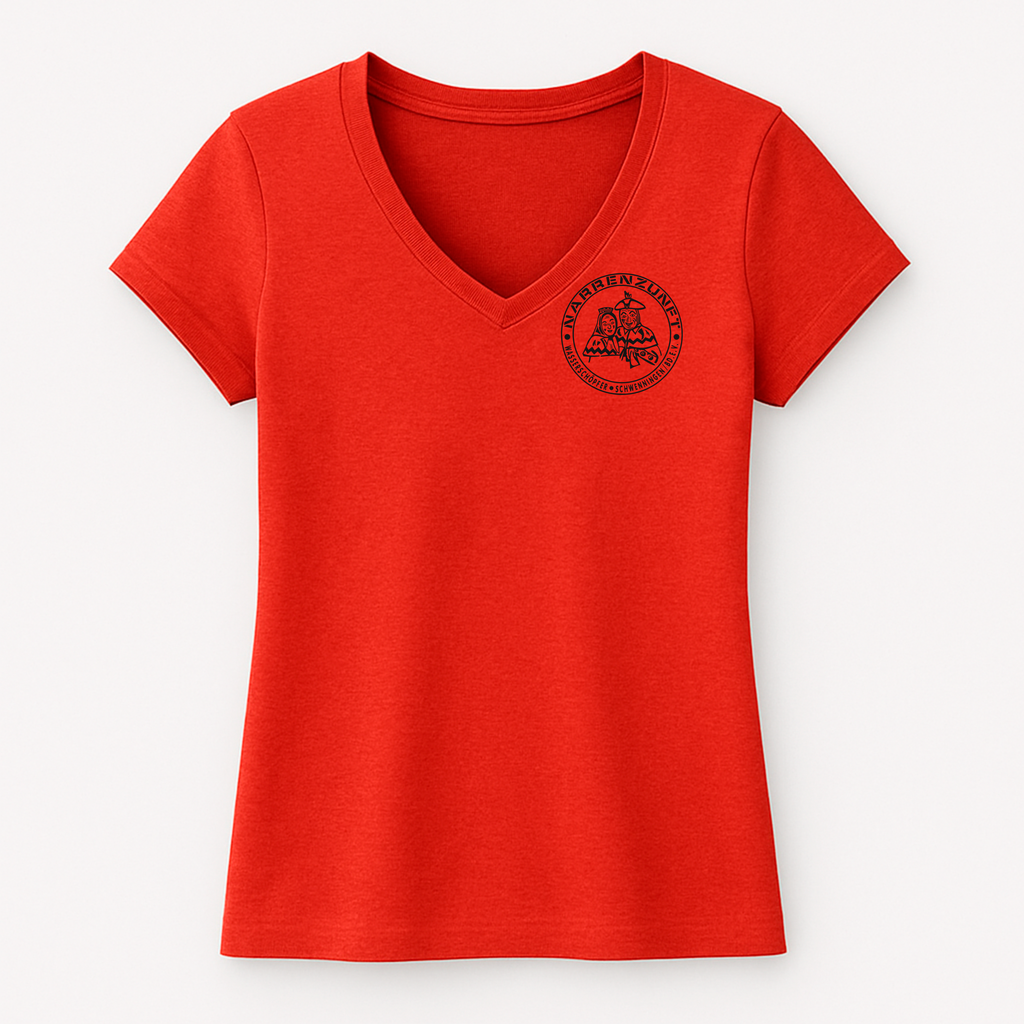 GMS T-Shirt Damen V-Auschnitt